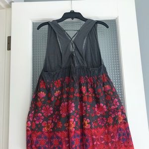 Free People bright floral top/dress